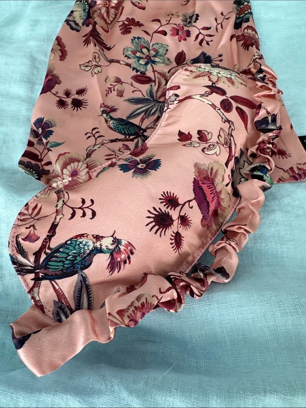 Liberty of London Pink Floral Sleep Mask and Pouch Set
